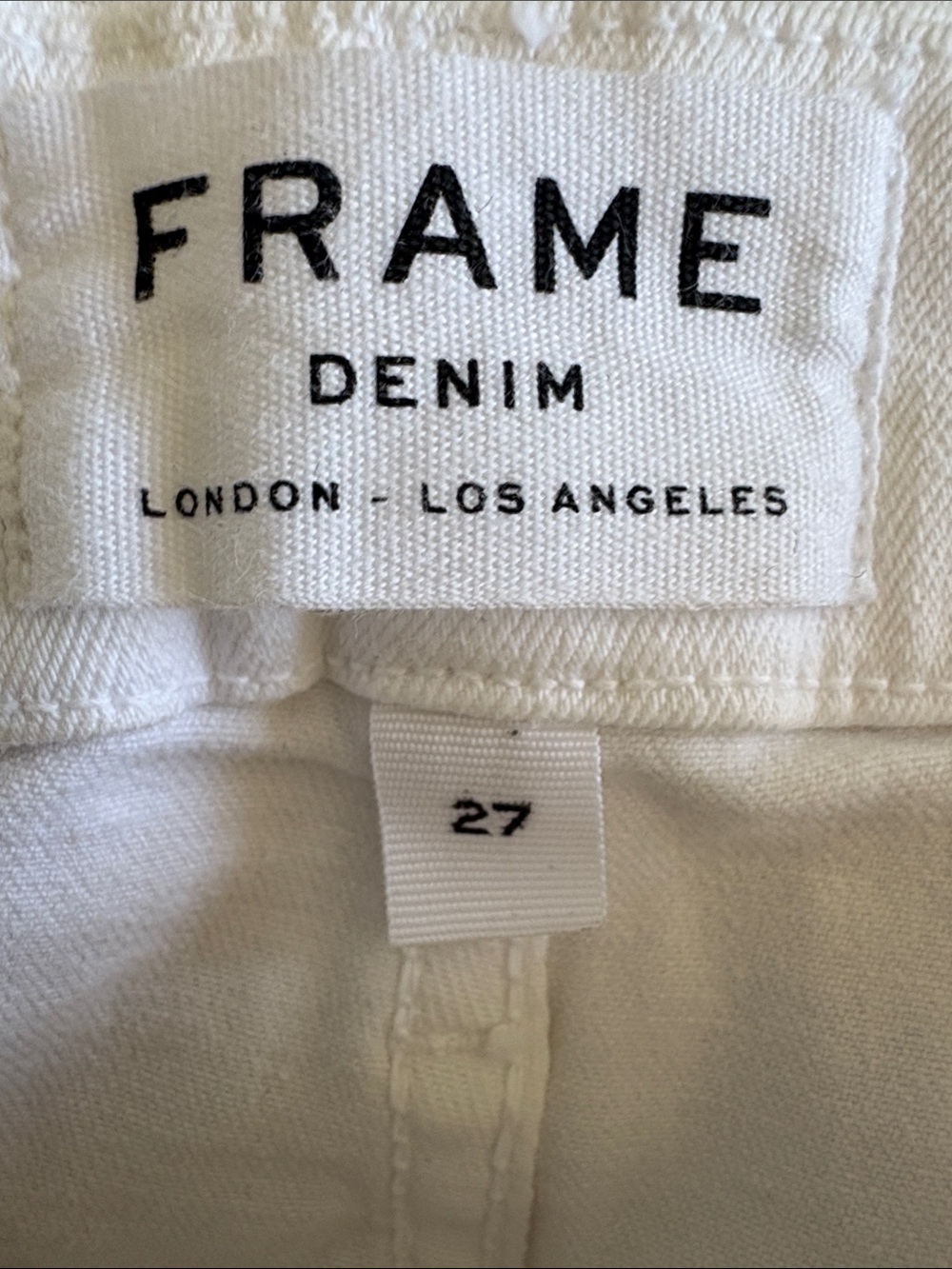 Frame Denim White High-Rise Wide-Leg Jeans - Picture 4 of 5
